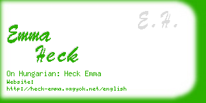 emma heck business card